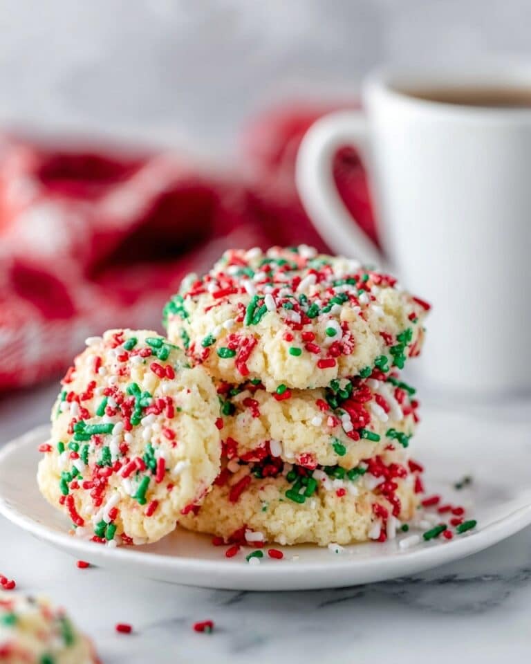 Christmas Sprinkle Pudding Cookies Recipe