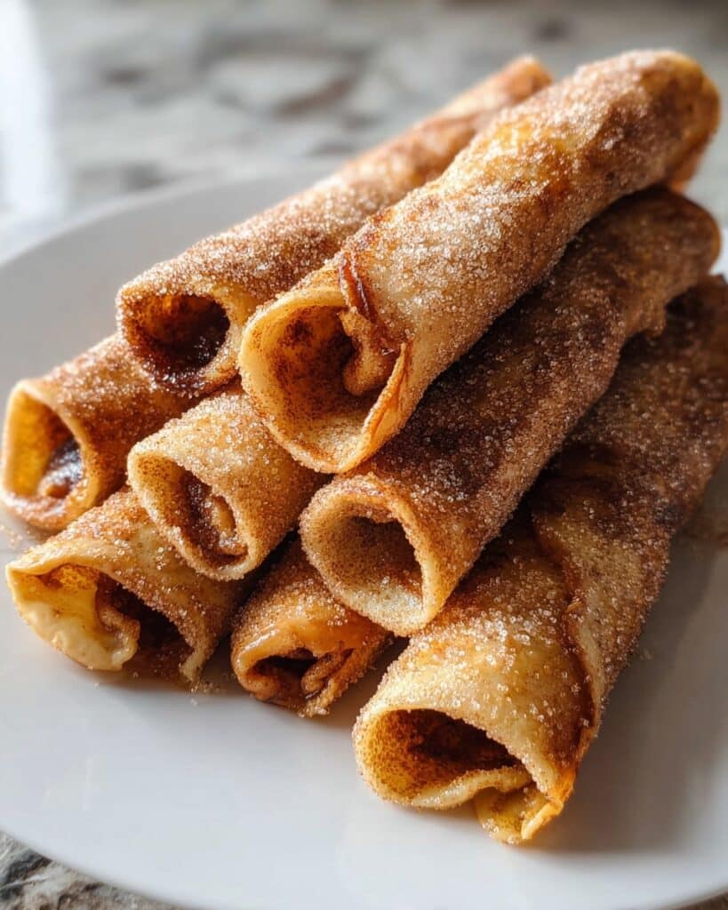 12-Minute Air Fryer Cinnamon Sugar Tortilla Rolls Recipe