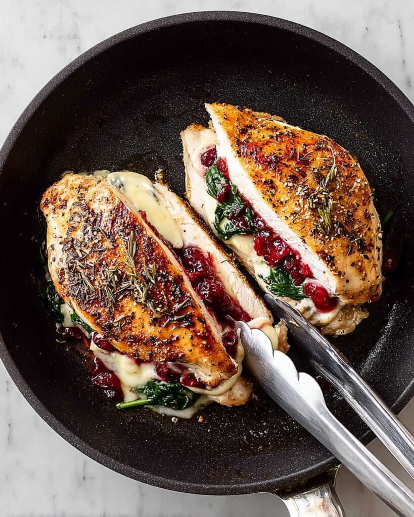 Impressive Cranberry Brie Stuffed Chicken Recipe