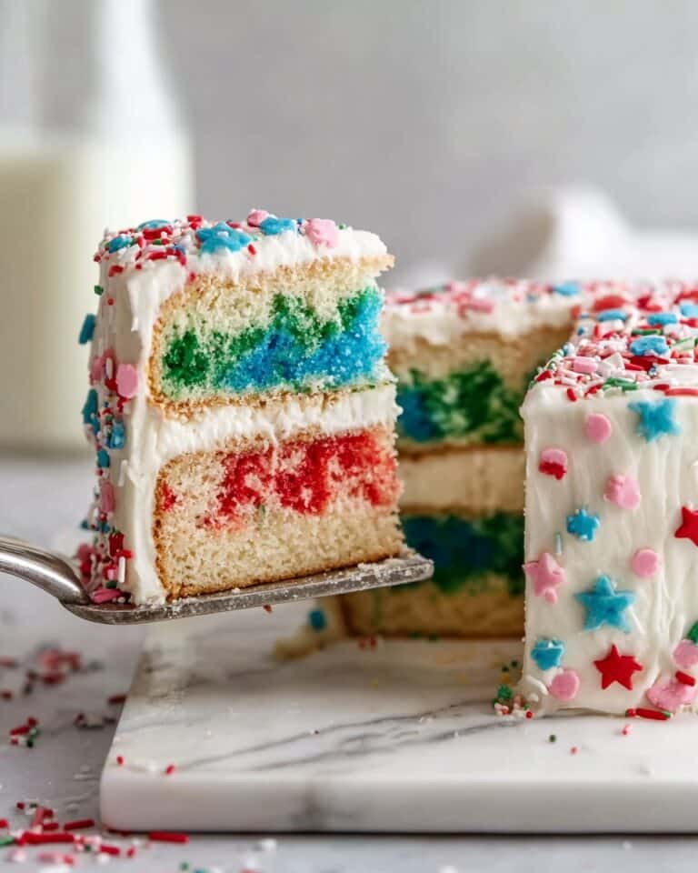 Rainbow Jello Cake Recipe