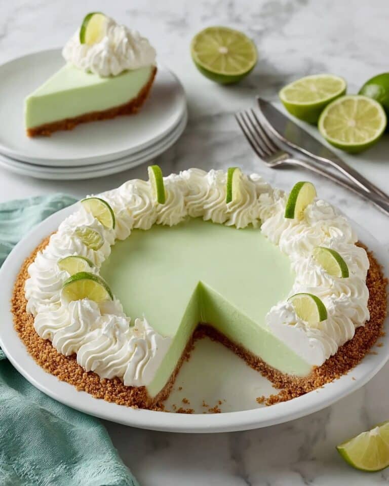 Lemon Lime Jello Pie with Graham Cracker Crust and Greek Yogurt Recipe