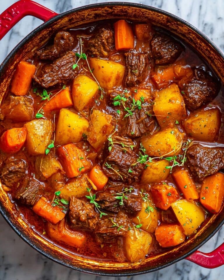 Hearty Beef Stew with Carrots and Potatoes Recipe