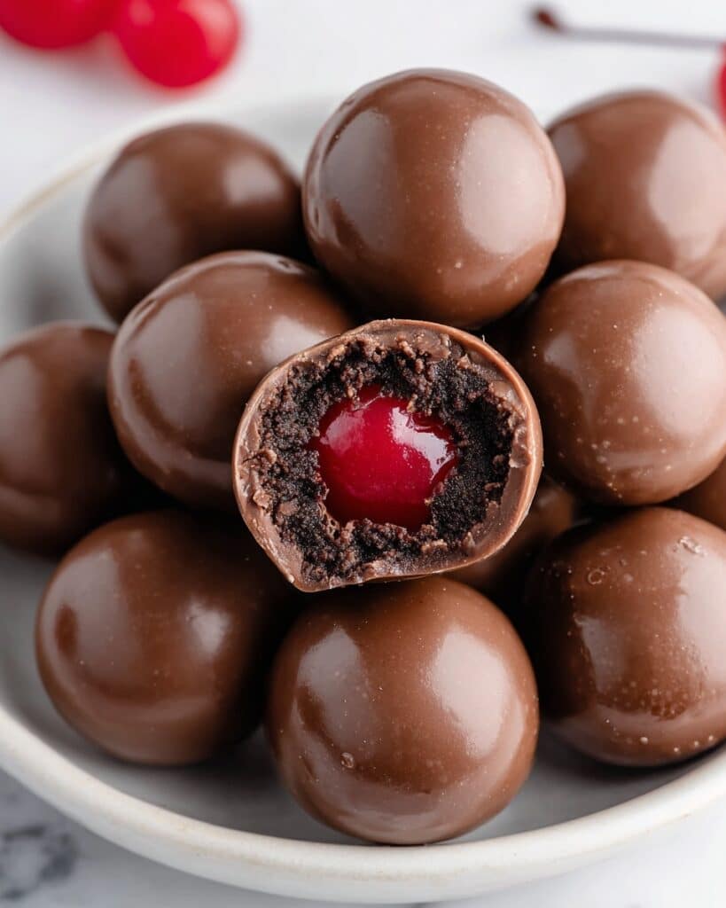 Chocolate Covered Cherry Brownie Bombs Recipe