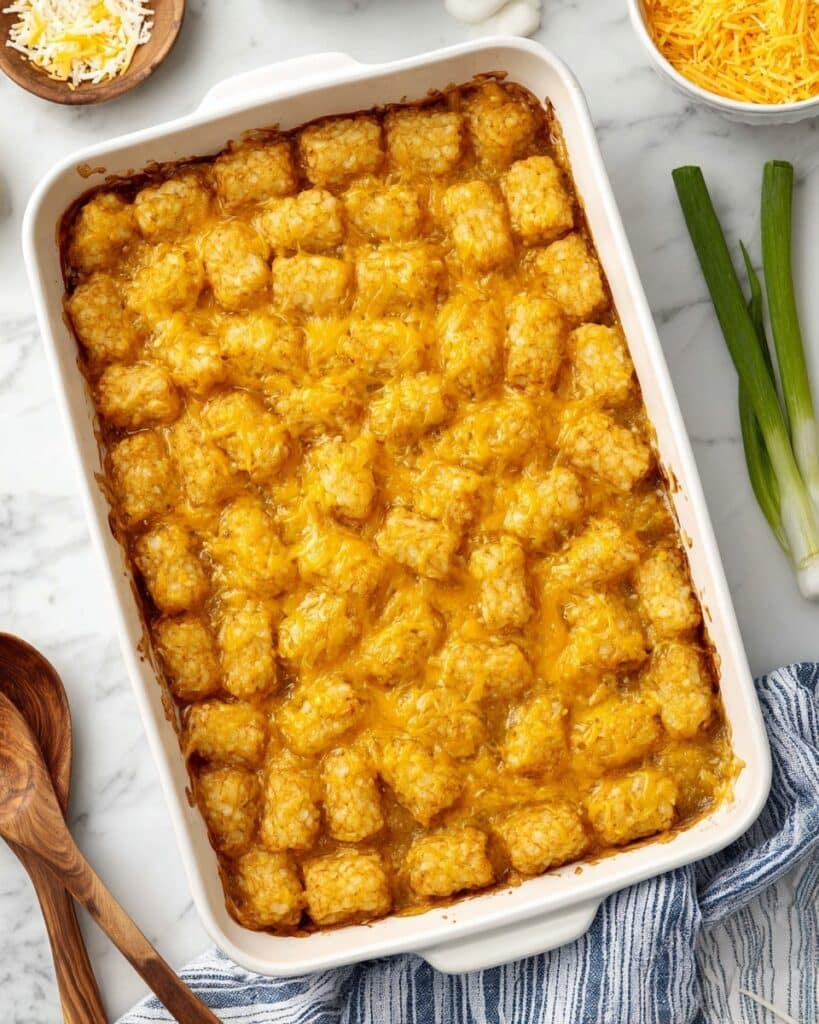 Tater Tot Sausage Christmas Breakfast Casserole Recipe