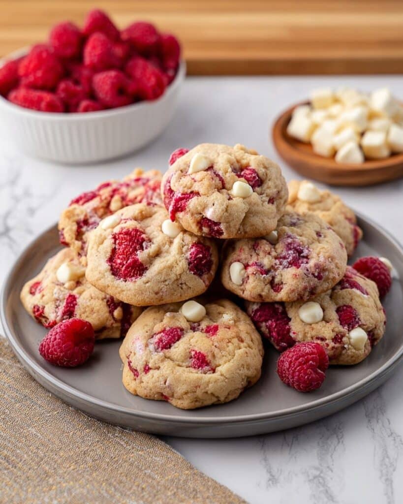 White Chocolate Raspberry Cookies Recipe