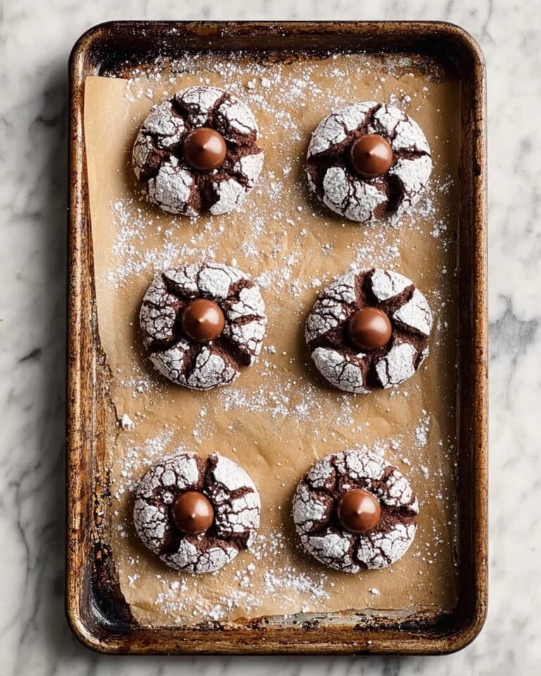 Chocolate Kiss Crinkle Cookies Recipe