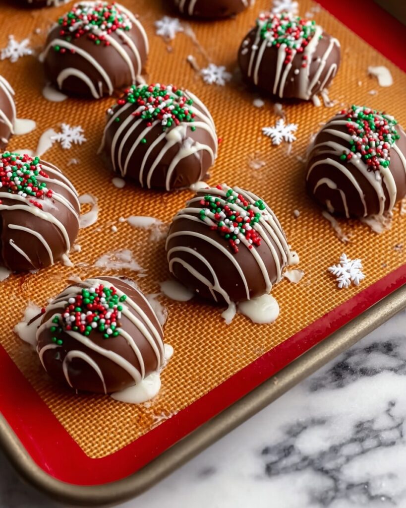 Chocolate Christmas Tree Cake Truffles Recipe