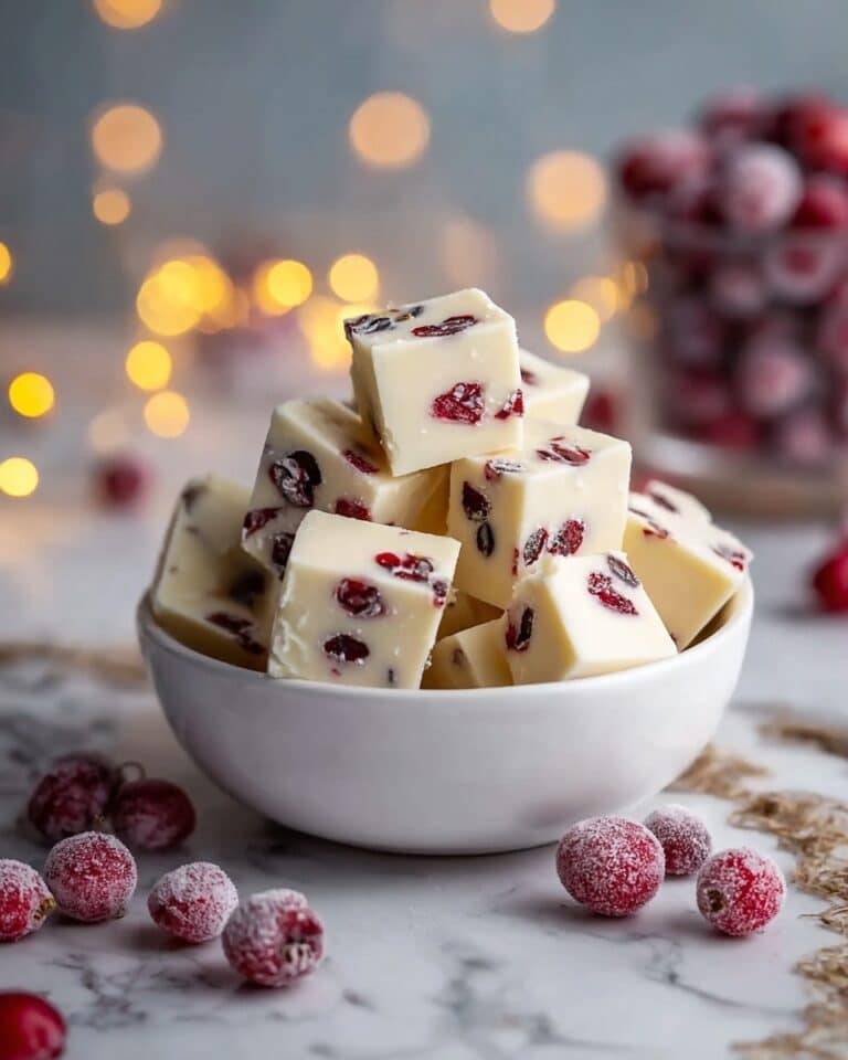White Chocolate Cranberry Fudge Recipe