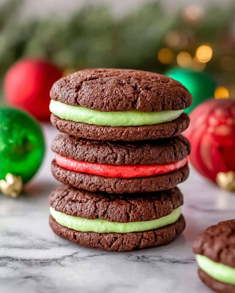 Festive Christmas Whoopie Pies with Marshmallow Filling Recipe