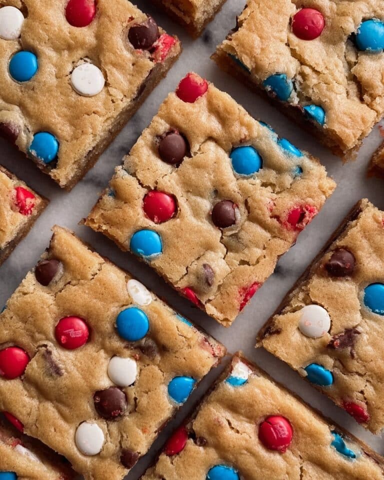 Patriotic Red White Blue M&M Cookies Recipe
