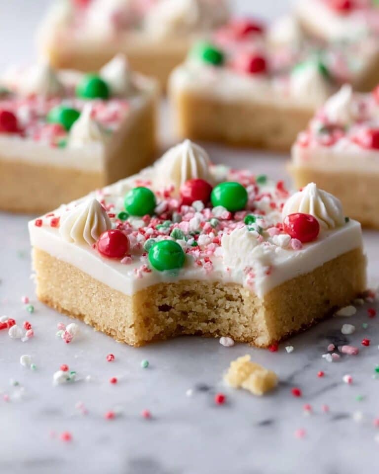 Christmas Sugar Cookie Bars Recipe