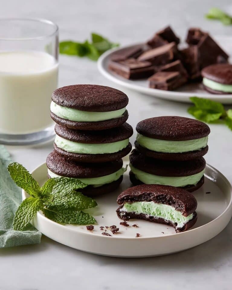 Chocolate Mint Whoopie Pies Recipe