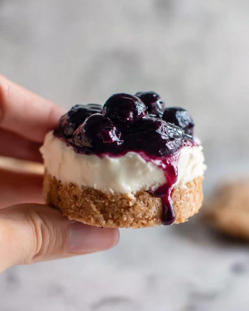 Blueberry Cheesecake Cookies with Cream Cheese Frosting and Lemon-Blueberry Topping Recipe