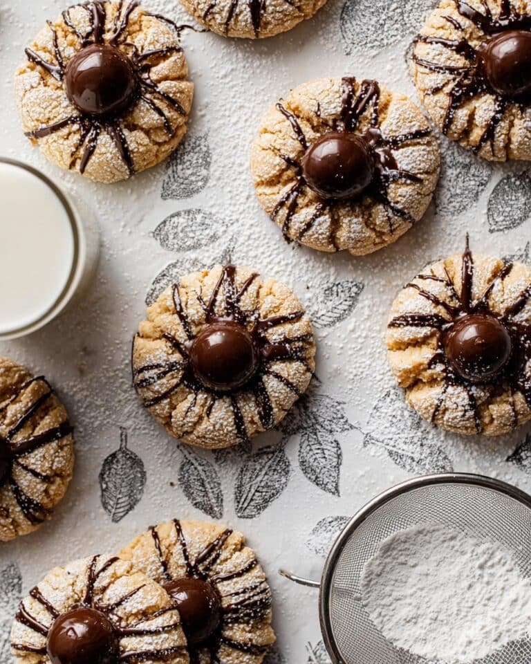Chocolate Peanut Butter Crinkle Cookies Recipe