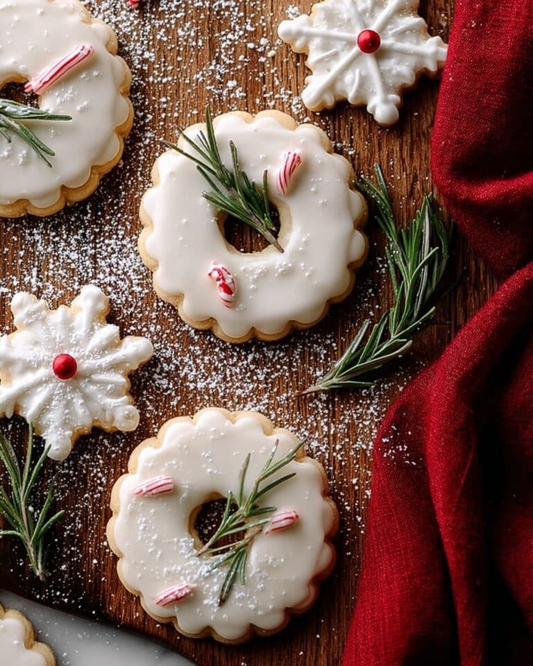 Vanilla Ginger Wreath Cookies Recipe