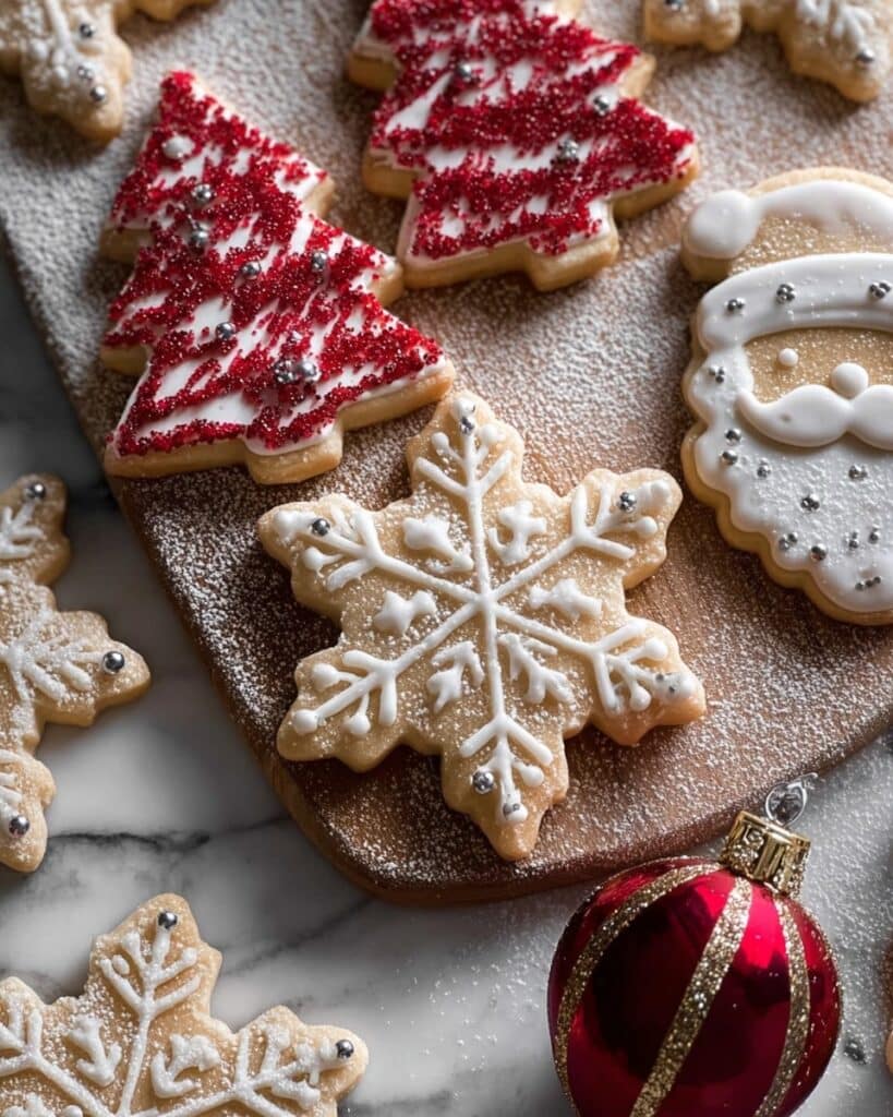 Santa Cookie Recipe with Vanilla Frosting Recipe