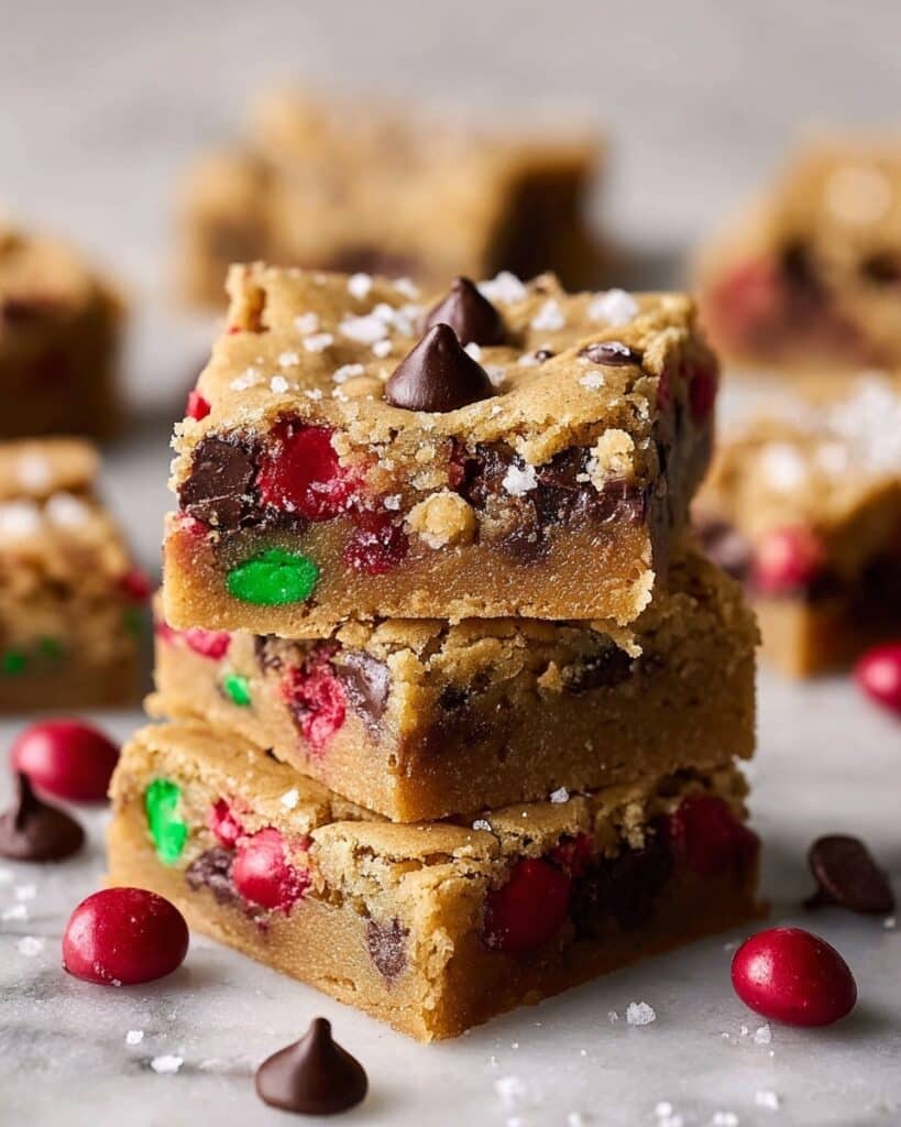 Brown Butter M&M Cookie Bars Recipe