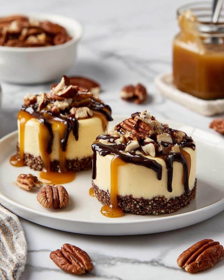 Mini Turtle Cheesecake Bites Recipe