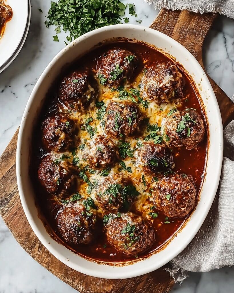 Savory Christmas Eve Meatballs with Tomato Sauce and Fresh Basil Recipe