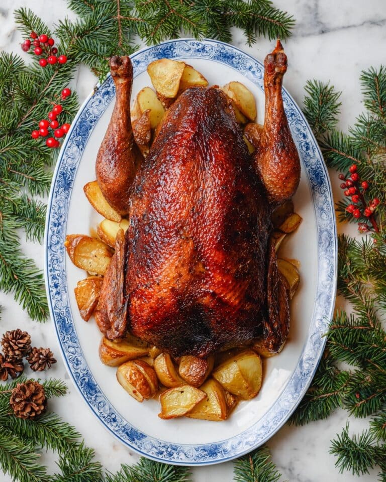Roast Goose with Orange & Five Spice: Christmas Dinner Recipe