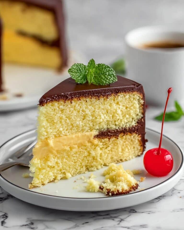 Boston Cream Pie with Chocolate Glaze Recipe
