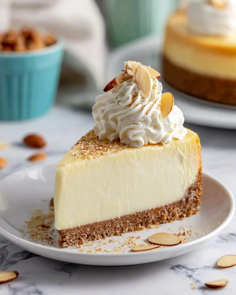Amaretto Cheesecake with Almond Mousse Recipe