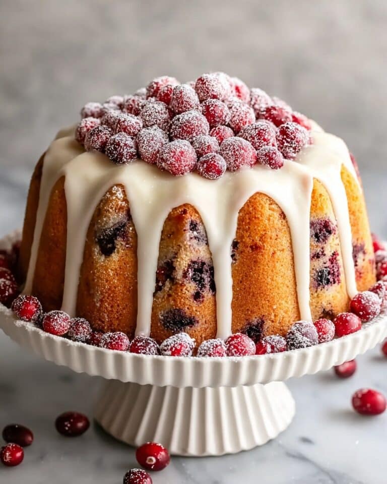 Cranberry White Chocolate Bundt Cake Recipe