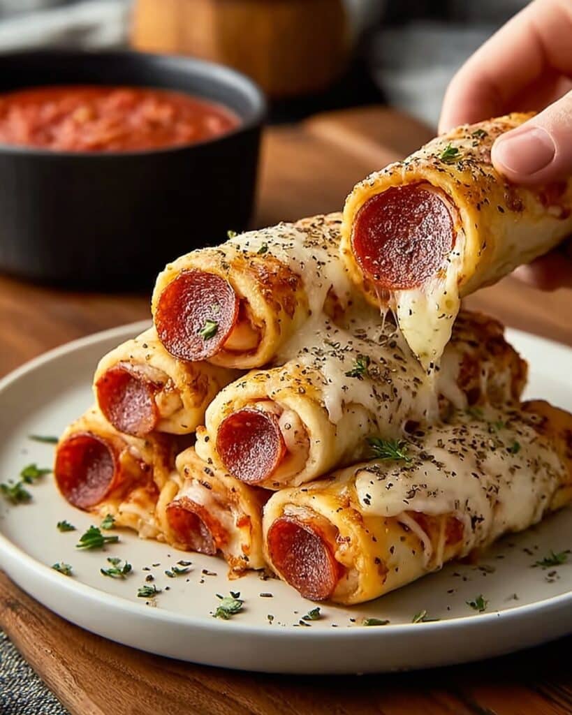 High Protein Pepperoni Pizza Rolls Recipe