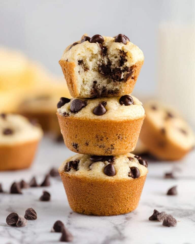 Mini Banana Muffins with Chocolate Chips Recipe