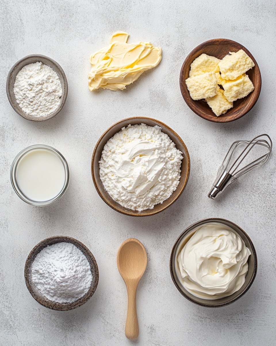 The image shows four chocolate cupcakes with dark brown bases wrapped in white paper liners. Each cupcake is topped with a thick swirl of pale yellow creamy frosting, which has a smooth and slightly fluffy texture, applied in multiple layers by a piping bag with a metal tip. The background is a white marbled surface, and a white plate with a blue rim is partially visible behind the cupcakes. The focus is on the closest cupcake, where a woman's hand is squeezing the piping bag to add more frosting. Photo taken with an iphone --ar 4:5 --v 7
