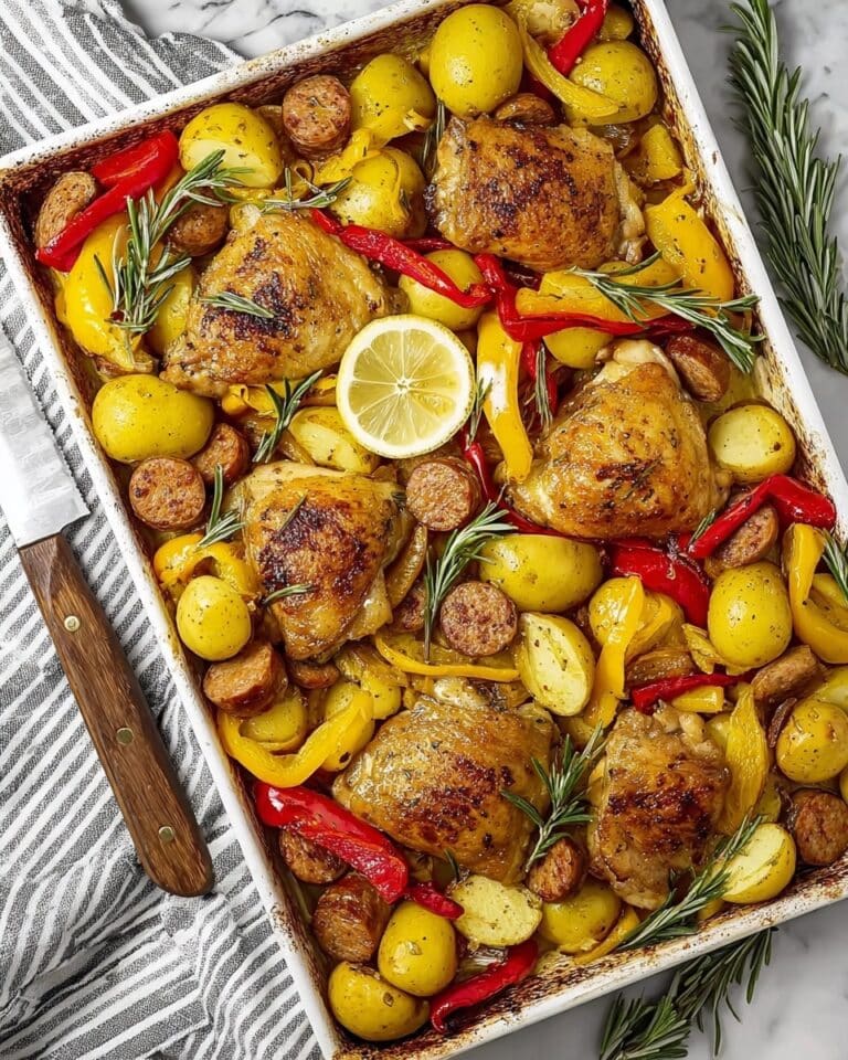 Chicken Scarpariello with Potatoes and Cherry Peppers Recipe