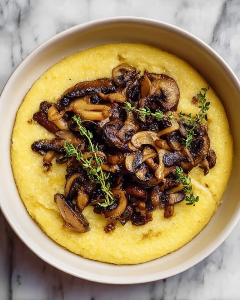 Creamy Parmesan Mushroom Polenta Recipe