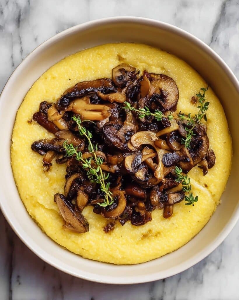 Creamy Parmesan Mushroom Polenta Recipe