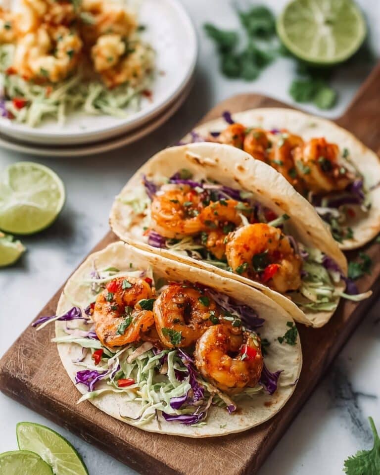 Cajun Shrimp Tacos with Creamy Slaw Recipe
