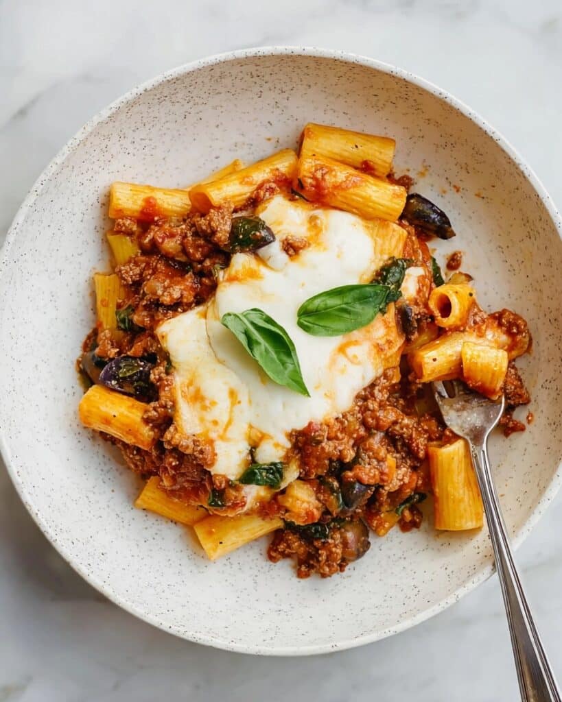 Healthy Baked Ziti with Turkey and Veggies Recipe