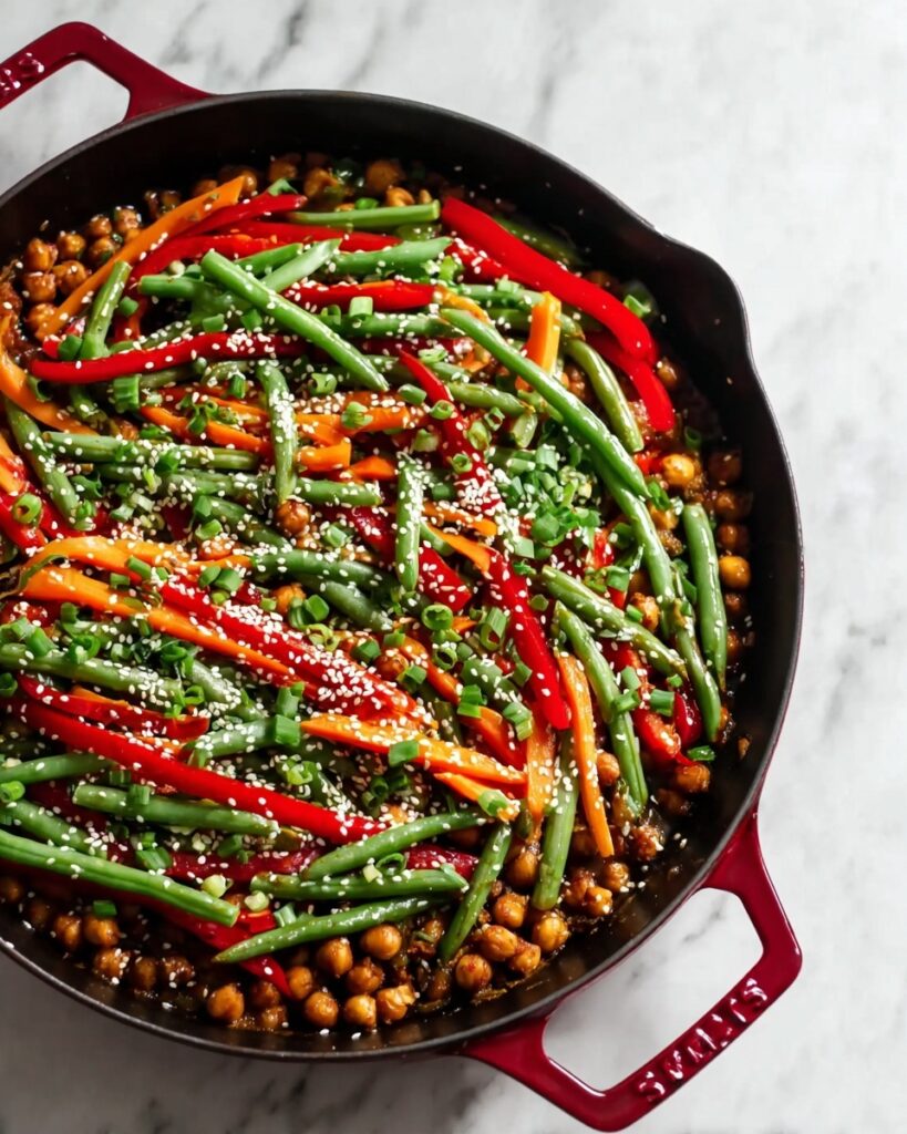 Sesame Orange Ginger Chickpea Stir-Fry Recipe