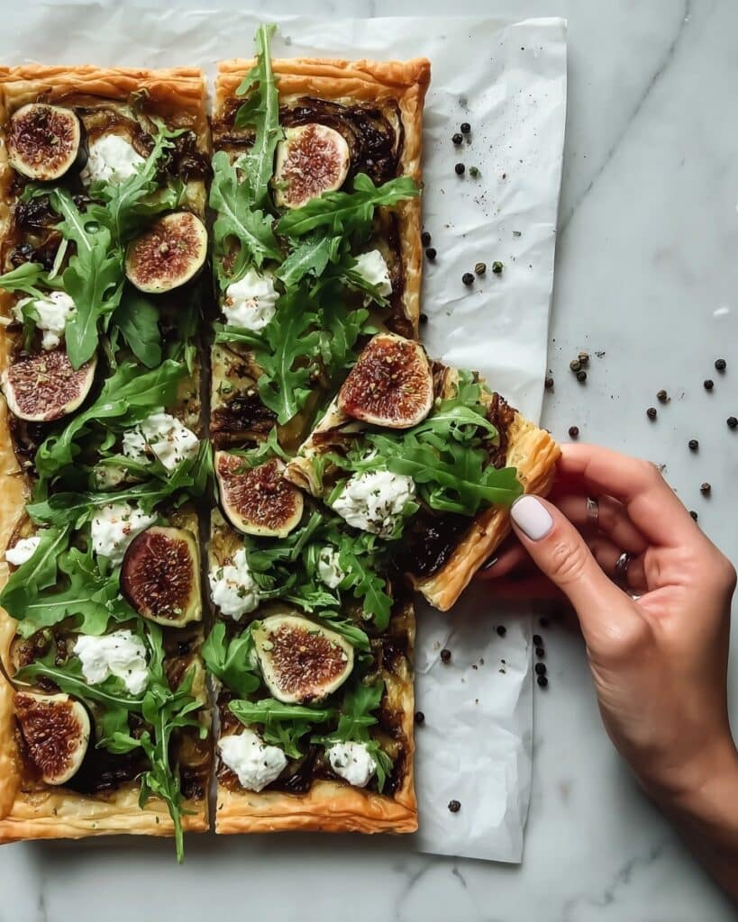 Caramelized Onion Fig Goat Cheese Pizza Recipe