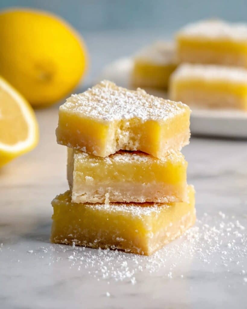 Healthy Lemon Bars Recipe