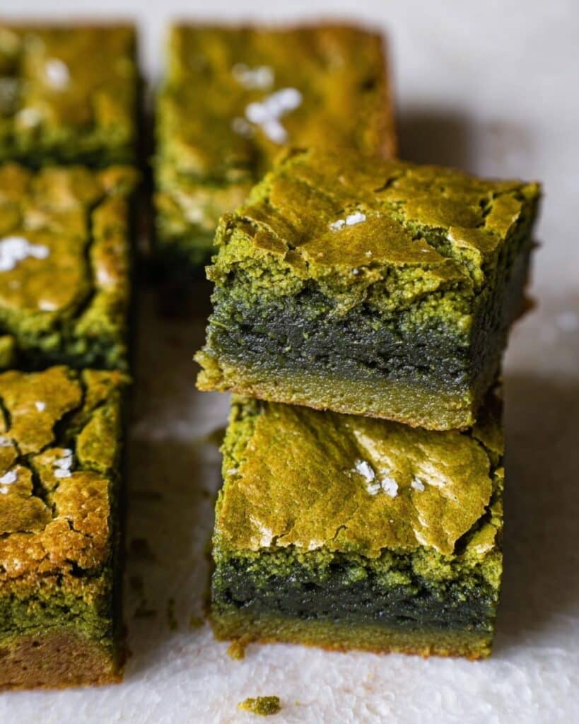 Fudgy Brown Butter Matcha Brownies Recipe