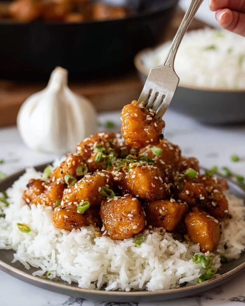 Honey Garlic Salmon Bites Recipe