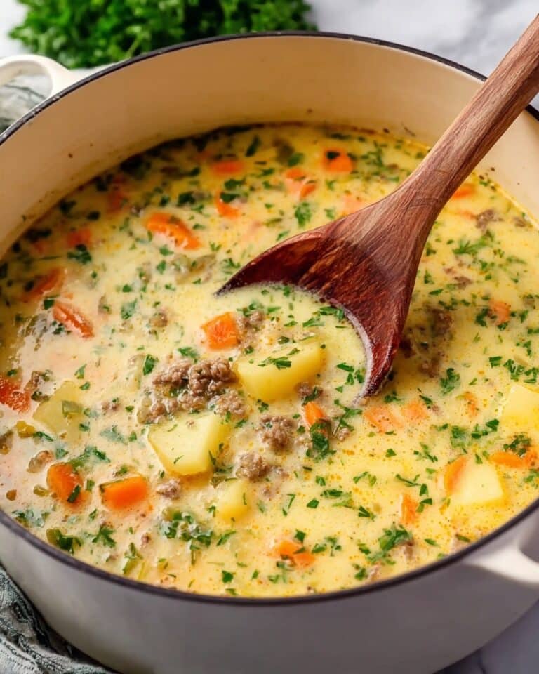 Healthy Cheeseburger Soup Recipe