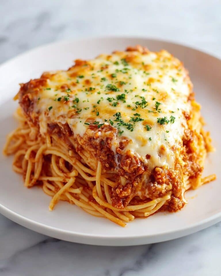 Cheesy Spaghetti Pie Recipe