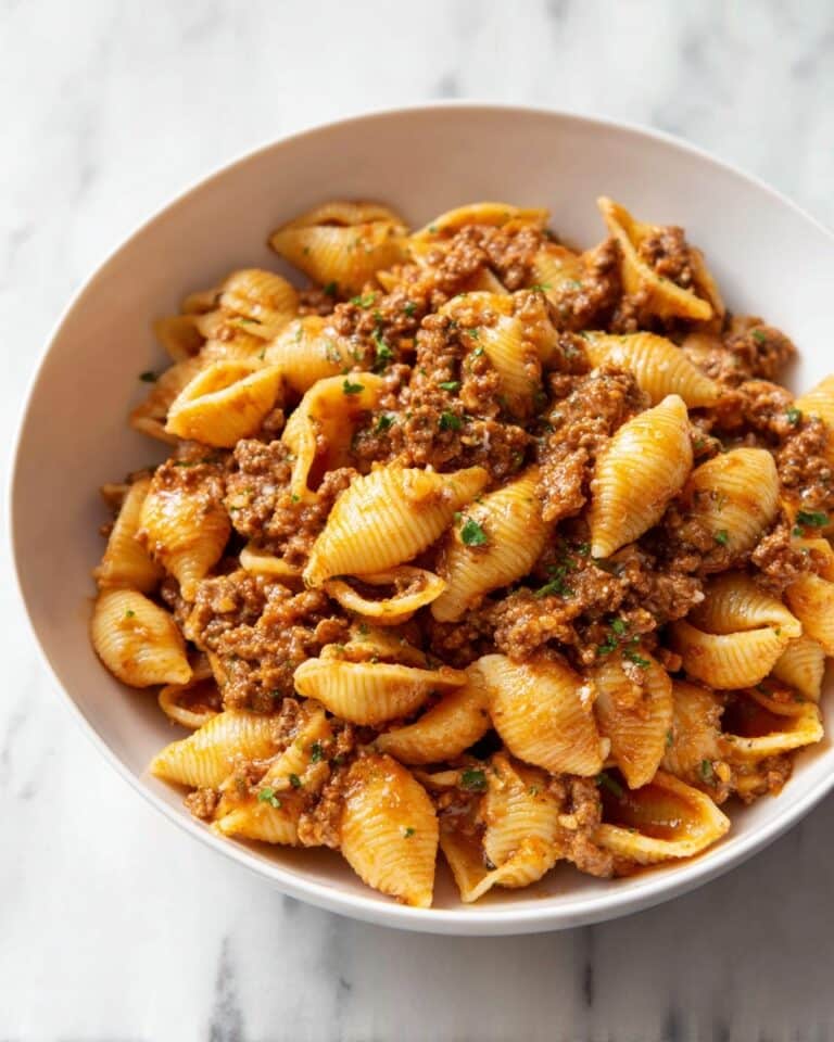 Creamy Beef and Shells Recipe