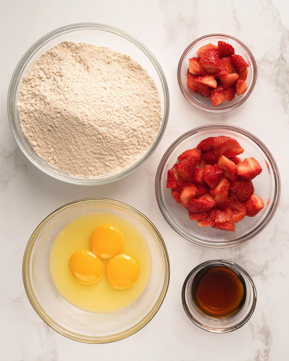 This image shows close-up views of several square pink cake slices arranged in a pile on a white marbled surface. Each slice has one thick solid pink layer at the bottom, topped by a smooth layer of light pink frosting that slightly drips at the edges. The frosting layer is sprinkled with crushed red crumbs that add texture and color contrast. One slice is stacked on top, showing the thickness and soft smooth texture of both the cake and frosting layers. The background is plain with a white marbled texture. photo taken with an iphone --ar 4:5 --v 7
