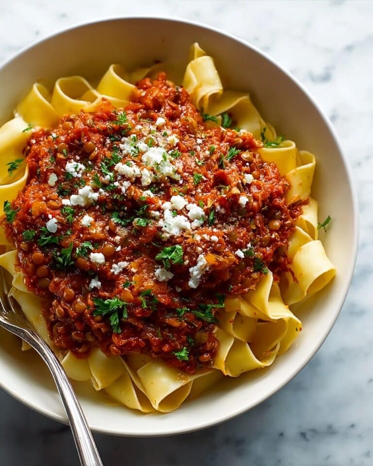 Vegetarian Cauliflower and Lentil Bolognese with Pappardelle Recipe