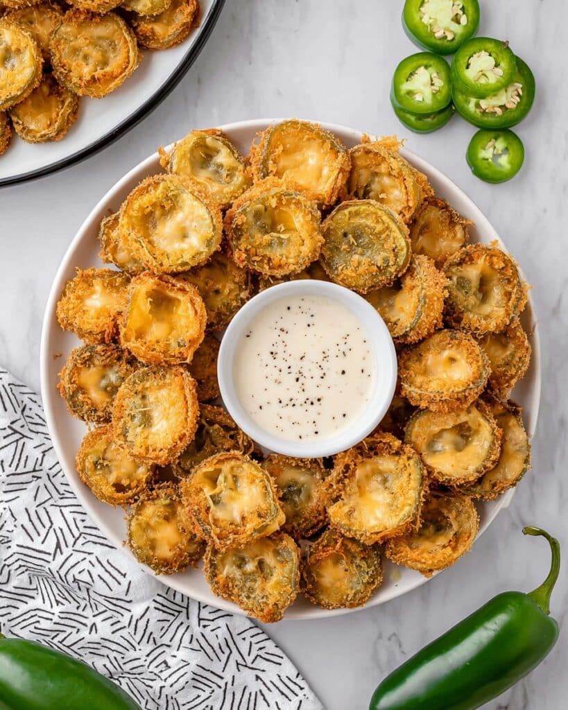 Fried Jalapeños with Ranch Dipping Sauce Recipe