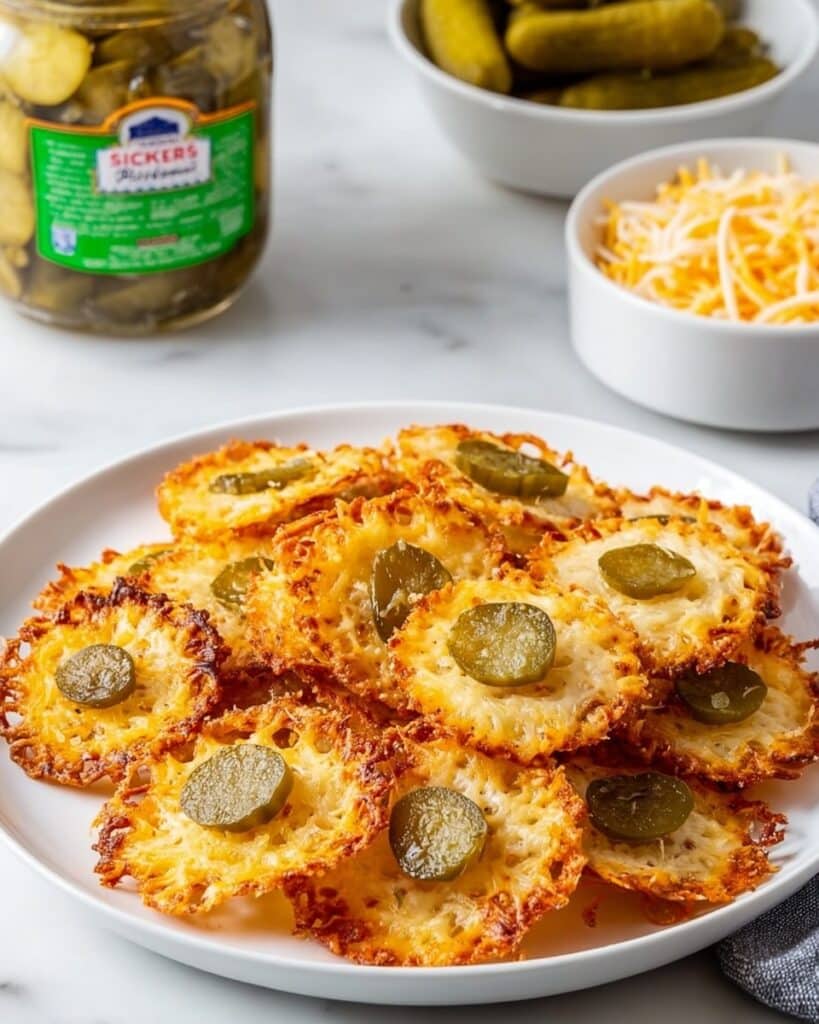 Pickle Cheese Chips with Ranch Dipping Recipe