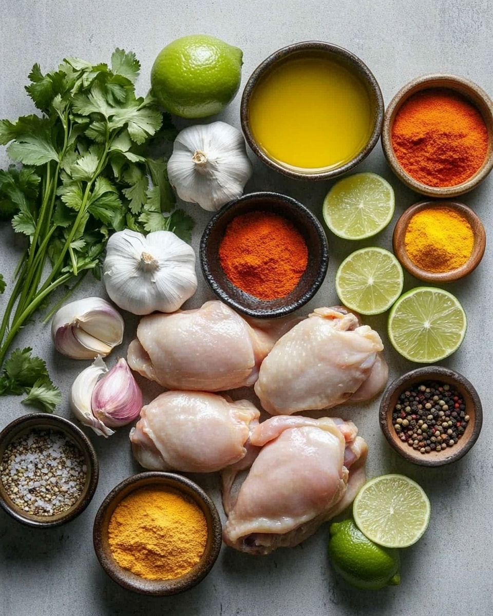 Four grilled chicken legs with a crispy and slightly charred red-orange skin, placed directly on a dark slate surface. The chicken legs are arranged in a loose diamond shape, with lemon wedges and fresh green mint leaves scattered around them for color contrast. The overall look is bright and appetizing, with warm tones from the grilled chicken and cool tones from the lemon and mint. photo taken with an iphone --ar 4:5 --v 7