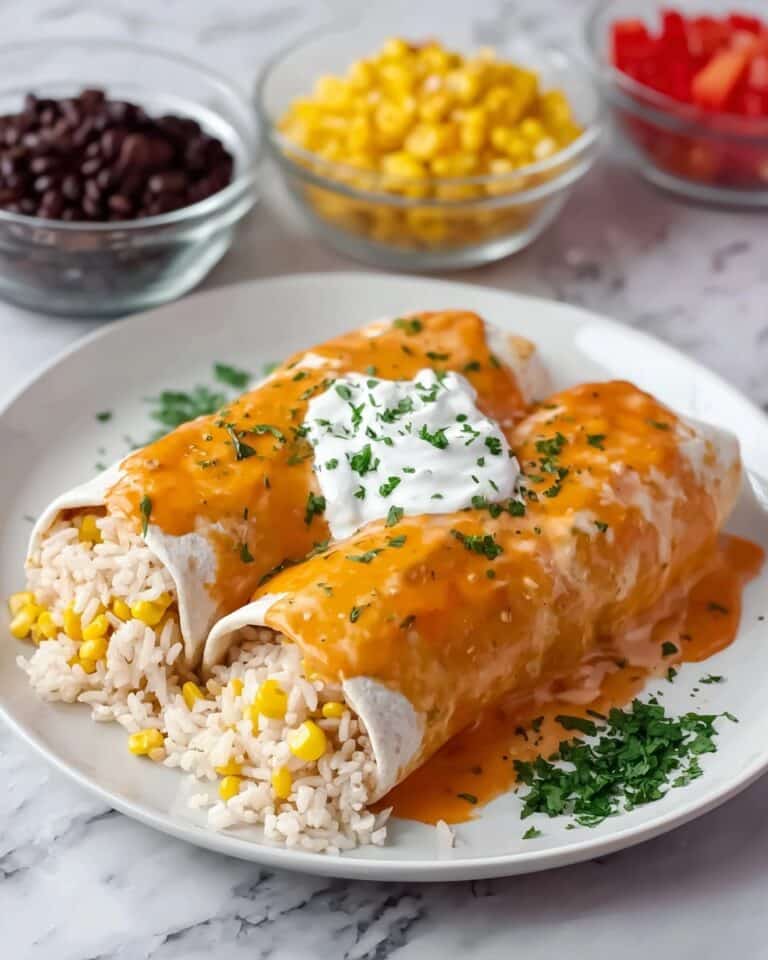 Baked Chicken Wet Burrito Recipe