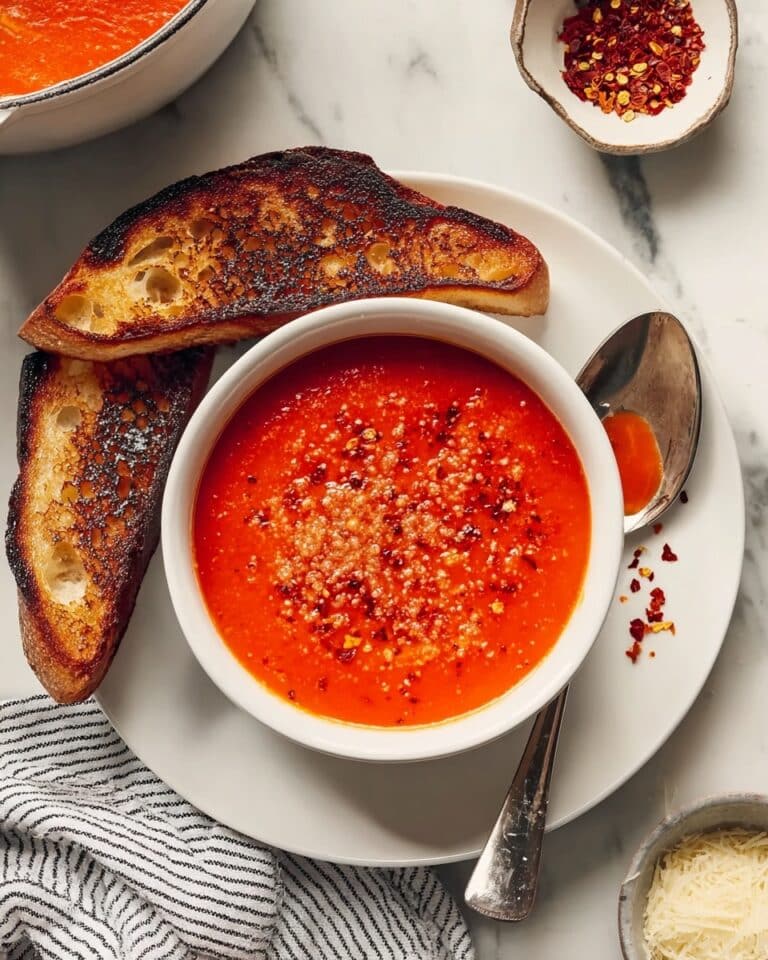 Garlic Tomato Soup with White Beans Recipe